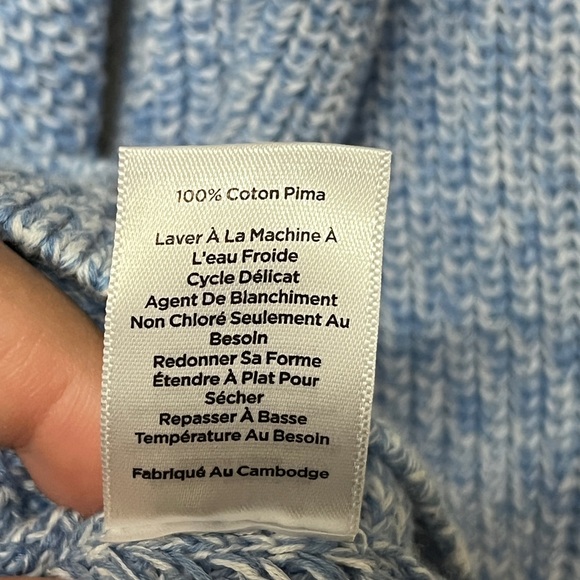 Talbots Sweater Womens Medium Petite Blue - Picture 5 of 7